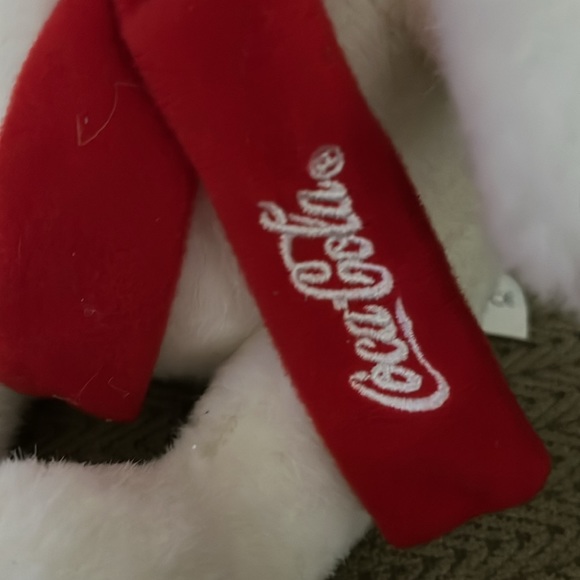 Vintage NWT 2007 Coca Cola Plush Polar Bear w/ Scarf 10” Toy Stuffed Animal - Picture 2 of 10